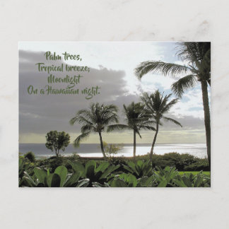 PALM TREES, TROPICAL BREEZE, MAUI POSTCARD