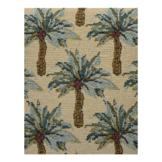 Palm Trees Tropical Fabric Image Personalized Letterhead