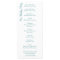 Palm Trees Tropical Teal Beach Wedding Programs
