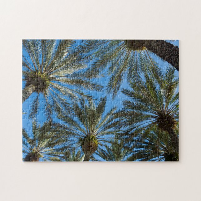 Palm Trees Umbrella Jigsaw Puzzle (Horizontal)