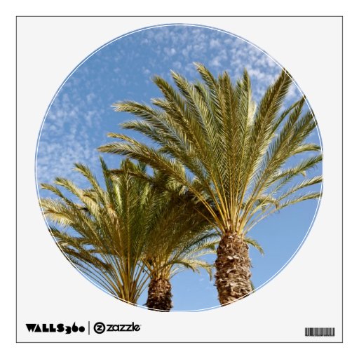 Palm Trees Wall Decal | Zazzle