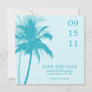 Palm Trees Wedding Save the Date