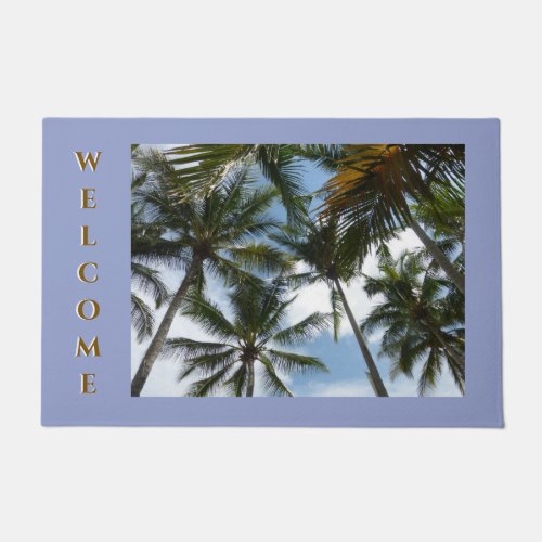 Palm Trees WELCOME Cust Door Mat