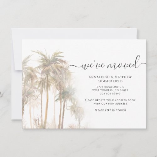 Palm Trees Weve Moved Address Announcement 