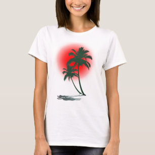 Palm Trees with Red Sun T-Shirt