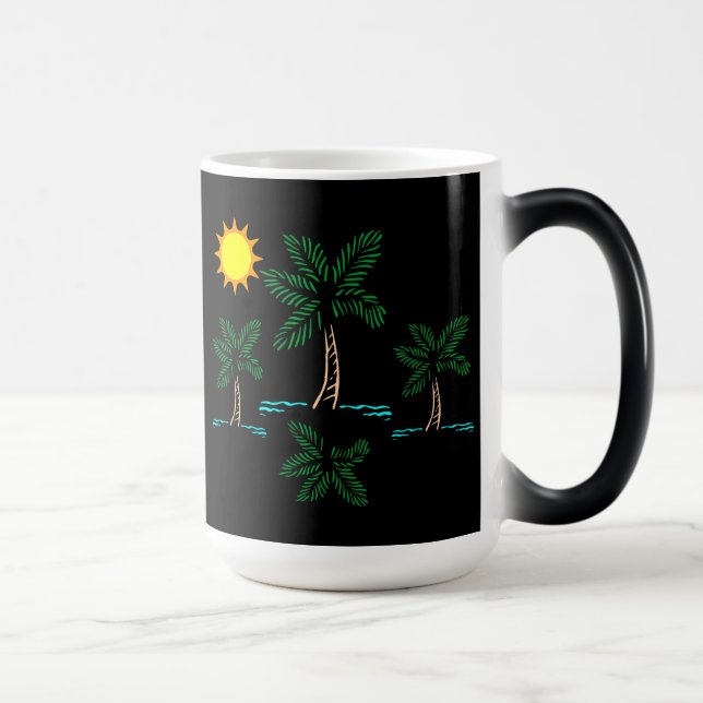 Palm Trees With Sun Coffee Mug (Right)