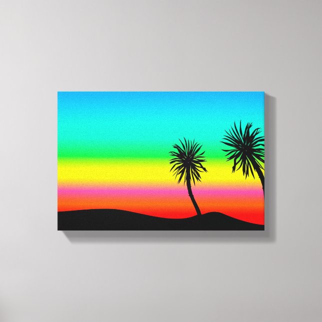 Palm Tress Canvas Print (Front)
