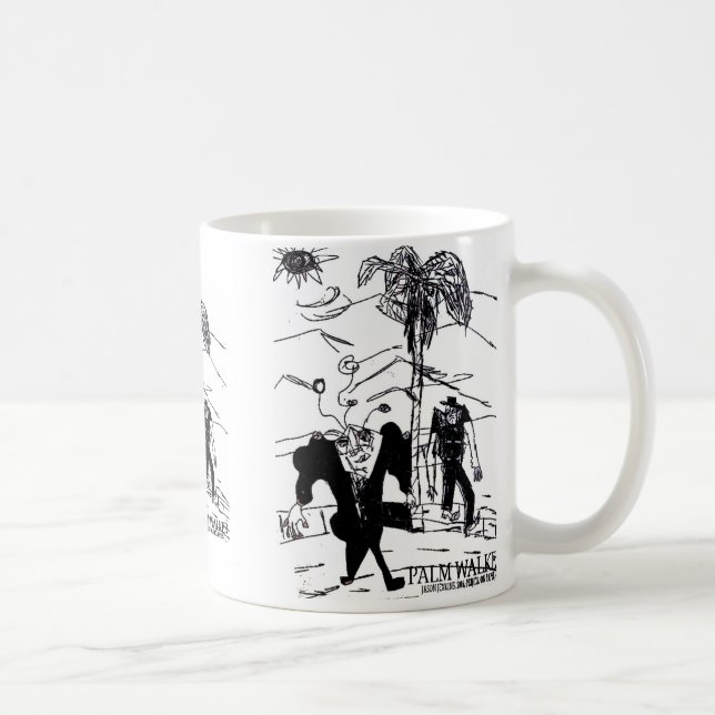 palm walker print coffee mug (Right)