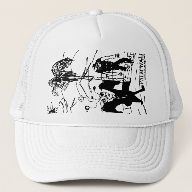 PALM WALKER SVG TRUCKER HAT (Front)