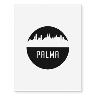 Palma | cities of Spain Temporary Tattoos
