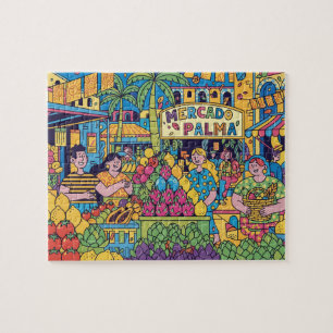 Palma de Mallorca Modern Pop Art Jigsaw Puzzle