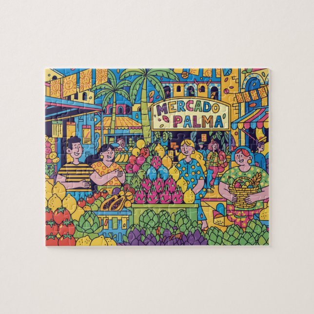  Palma de Mallorca Modern Pop Art Jigsaw Puzzle (Horizontal)