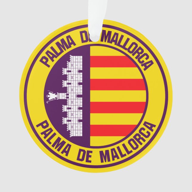 Palma de Mallorca Round Emblem Ornament (Front)