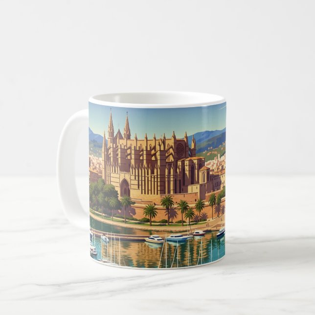 Palma de Mallorca Spain Travel Coffee Mug (Front Left)