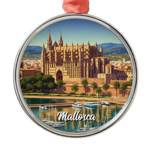 Palma de Mallorca Spain Travel Metal Ornament