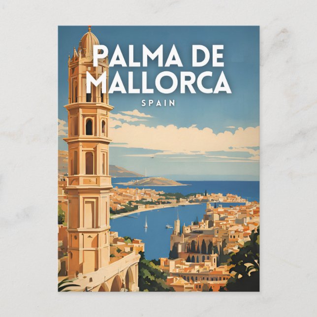 Palma De Mallorca Spain Travel Postcard (Front)