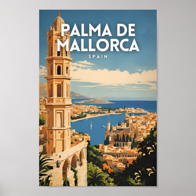 Palma De Mallorca Spain Travel Poster (Front)
