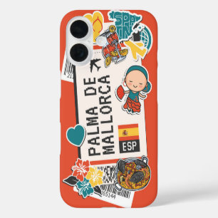 Palma de Mallorca Travel Sticker iPhone 16 Case
