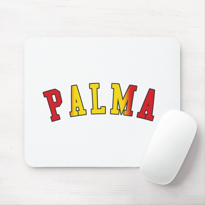 Palma in Spain National Flag Colors Mousepad