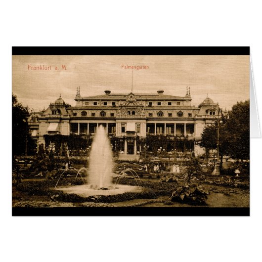 Palmengarten, Frankfurt, Germany Vintage Cards (Front Horizontal)