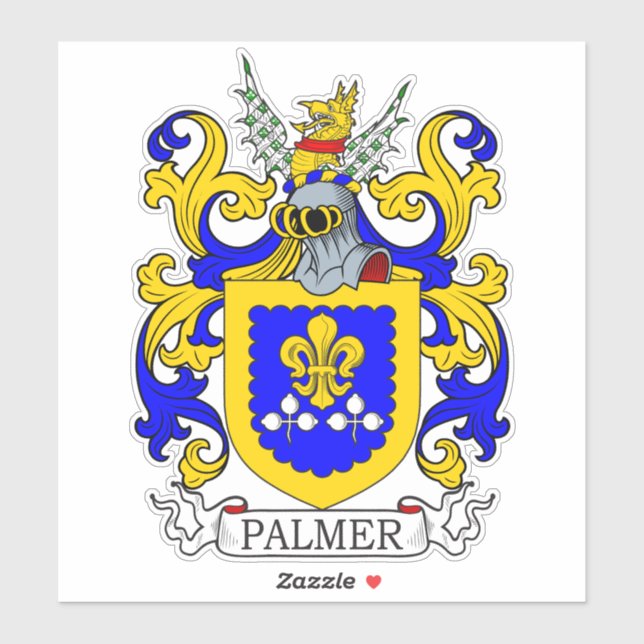 Palmer Family Crest Sticker (Sheet)