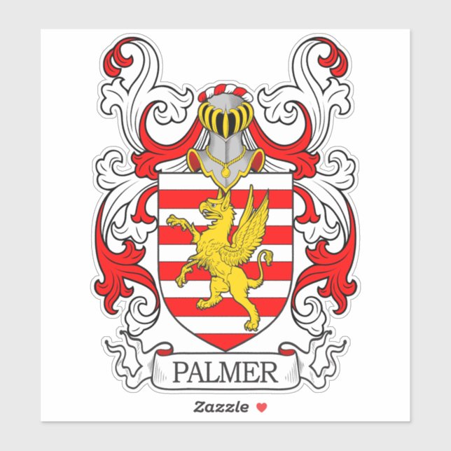 Palmer Family Crest Sticker (Sheet)