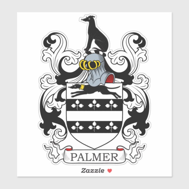 Palmer Family Crest  Sticker (Sheet)
