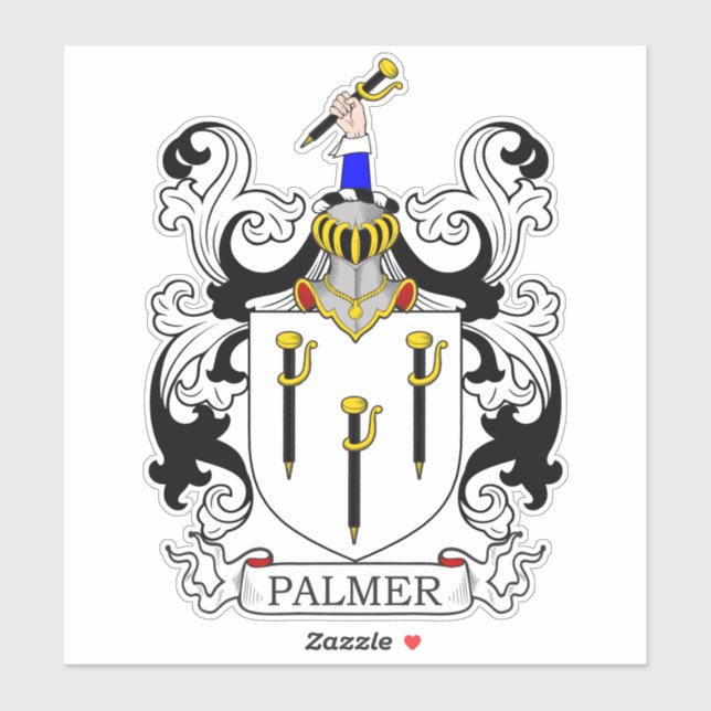 Palmer Family Crest Sticker (Sheet)