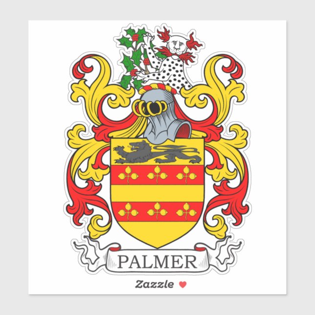 Palmer Family Crest Sticker (Sheet)