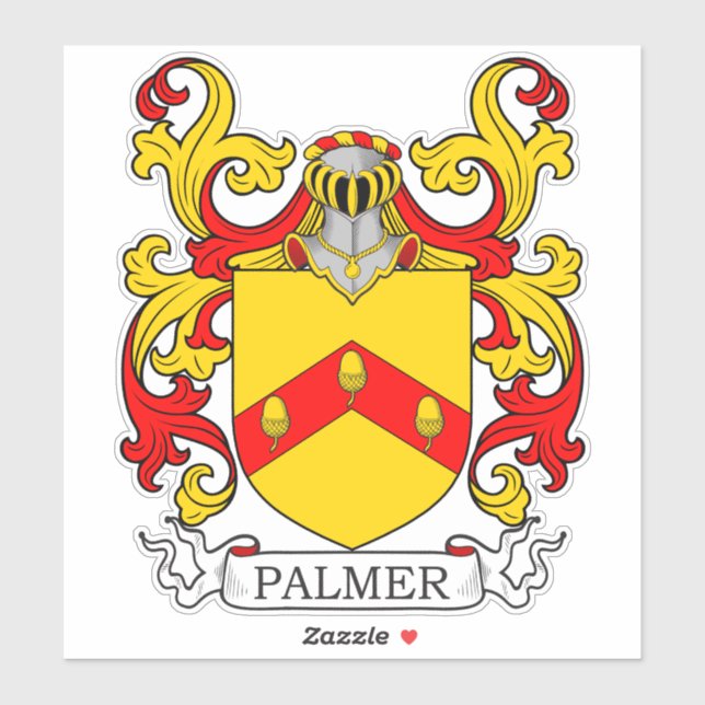 Palmer Family Crest Sticker (Sheet)