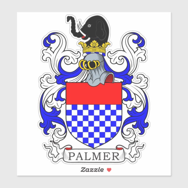 Palmer Family Crest Sticker (Sheet)