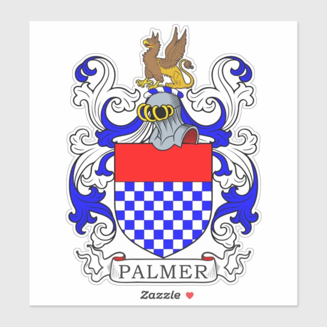 Palmer Family Crest  Sticker (Sheet)