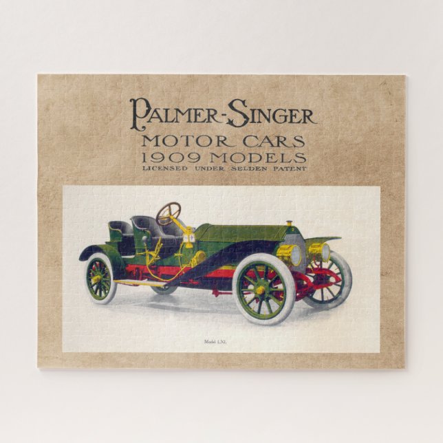 Palmer-Singer Motor Cars, 1909 Jigsaw Puzzle (Horizontal)