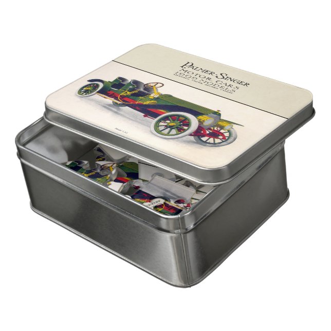 Palmer-Singer Motor Cars, 1909 Jigsaw Puzzle (Lid Open)