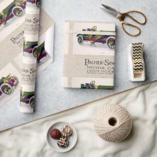 Palmer-Singer Motor Cars, 1909 Pattern Wrapping Paper