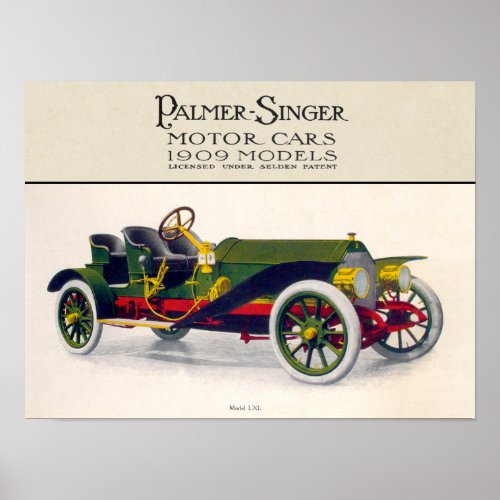 Palmer_Singer Motor Cars 1909 Poster