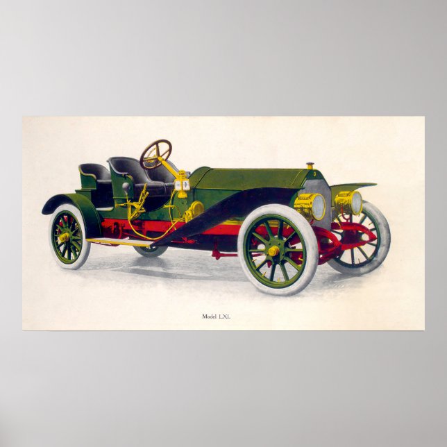 Palmer-Singer Motor Cars Advertisement, 1909 Poster (Front)