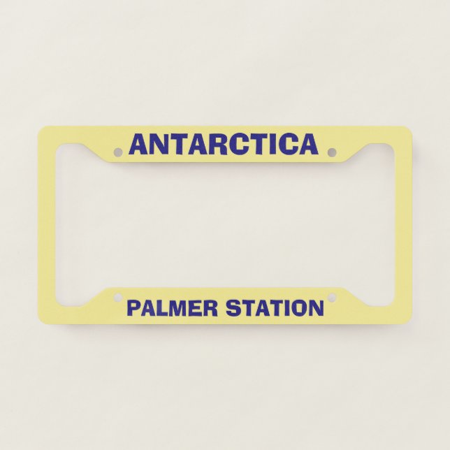 Palmer Station (Antarctica) License Plate Frame (Front)