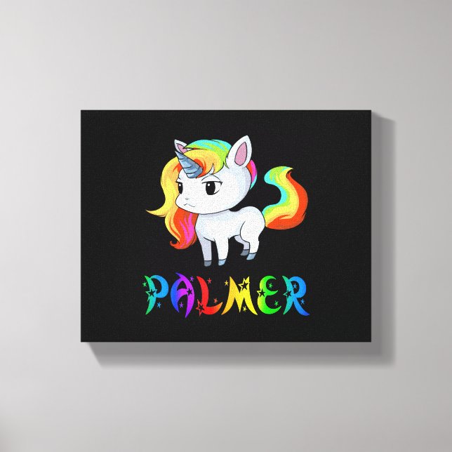 Palmer Unicorn Canvas Print (Front)