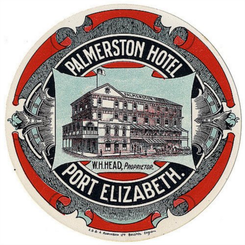 Palmerston Hotel Port Elizabeth Africa Sticker