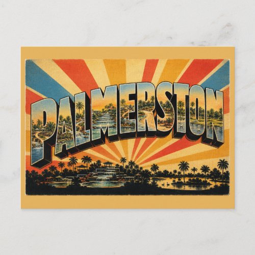 Palmerston NT Australia Tropical Parkland Vintage Postcard