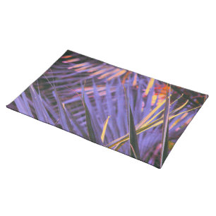 Palmetto Blue Abstract Cloth Placemat