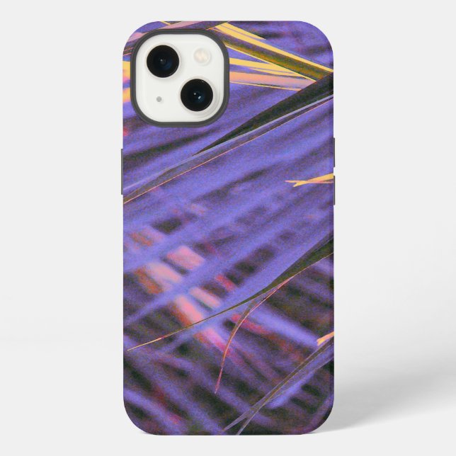 Palmetto Blue Abstract Iphone Case (Back)