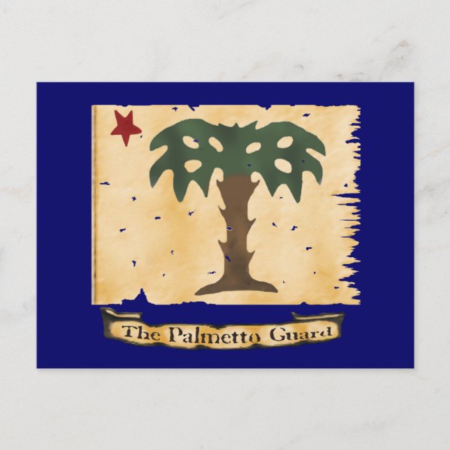 Palmetto Guard Flag Postcard (Front)