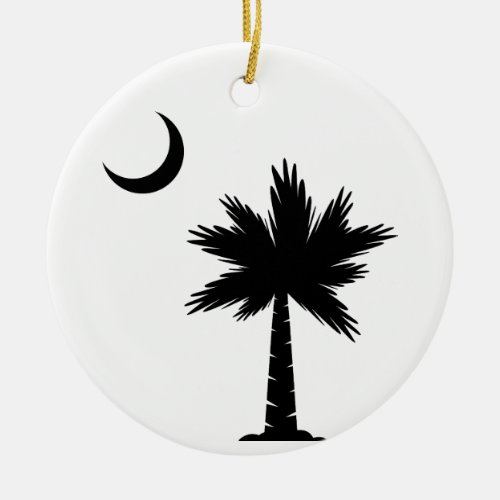 Palmetto Moon Ceramic Ornament