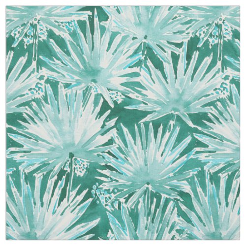 PALMETTO PARADISE Green Tropical Leaves Pattern Fabric