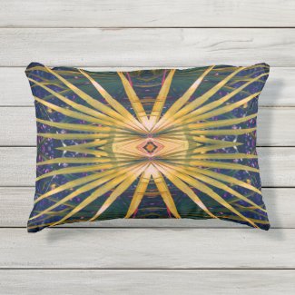 Palmetto Sunburst Outdoor Pillow