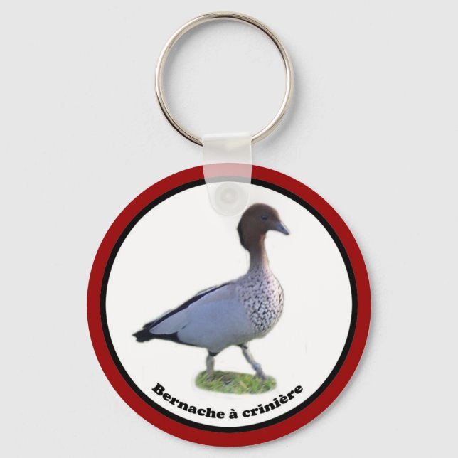 palmipèdes d'ornement collector (bernache à criniè keychain (Front)