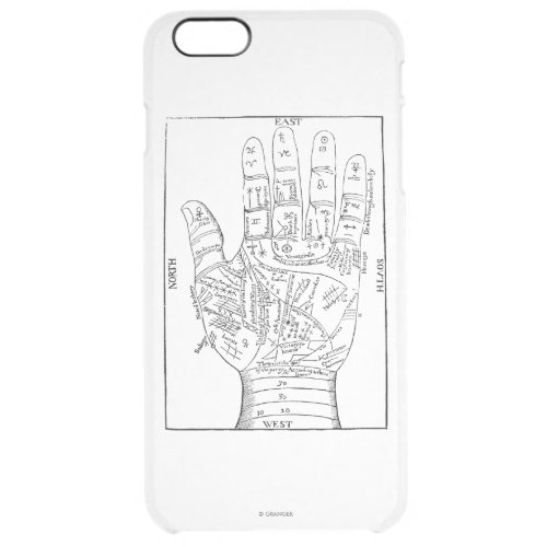 Palmistry 1671 clear iPhone 6 plus case