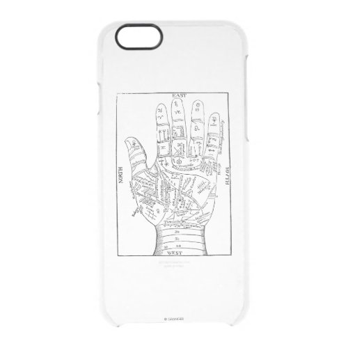 Palmistry 1671 clear iPhone 66S case